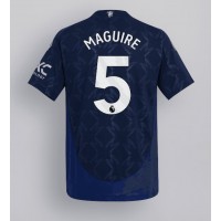 Camiseta Manchester United Harry Maguire #5 Segunda Equipación Replica 2024-25 mangas cortas